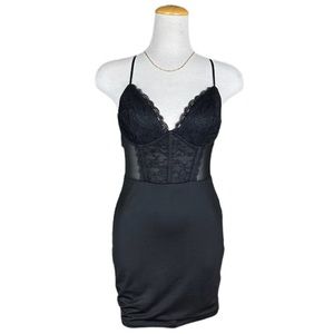 NWT GARAGE lace bustier dress